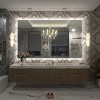 Apmir Super Bright 192 LEDs/m Back LED Lighted Anti-Fog Tempered Glass Bathroom/Vanity Mirror with ETL & 3-Year Warranty - 2 of 4