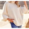 Women's Dolman Sleeve Sweater Turtleneck Sweater - Jodifl - 2 of 4