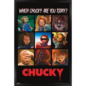 Trends International Child's Play - Which Chucky Are You Today Framed Wall Poster Prints - 1 of 4