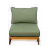 Christopher Knight Home Ansonia Mid-Century Modern Outdoor Acacia Wood Club Chair with Water-Resistant Cushion - 2 of 4