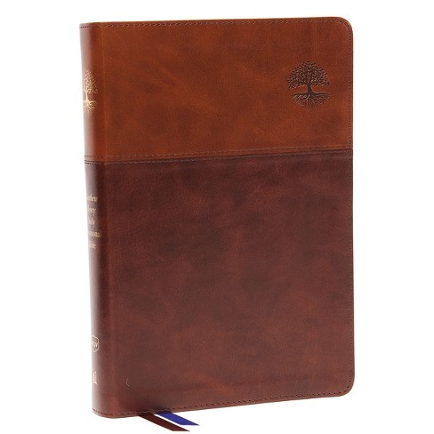 Nkjv, Matthew Henry Daily Devotional Bible, Leathersoft, Brown, Red Letter, Thumb Indexed, Comfort Print - by  Thomas Nelson (Leather Bound) - image 1 of 1