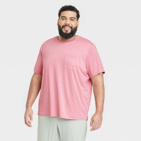 Men's Big Ventilated Pocket t-shirt - All In Motion™ Rose 2xl : Target