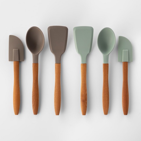 Cravings by Chrissy Teigen Silicone Head Turner with Wood Handle