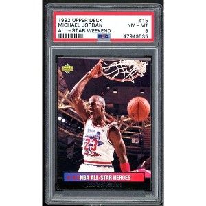 Michael Jordan Card 1992-93 Upper Deck All-Star Weekend #15 PSA 8 - 1 of 2