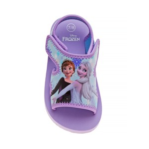 Disney Frozen Girls' Anna and Elsa Dual Sizes Hook and Loop Sandals. (Toddler/Little Kids) - 1 of 4