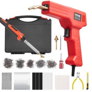 VEVOR Plastic Welder Kit Deluxe,100WPlastic Welding Gun+60 W/100W Soldering Iron,Professional Plastic Repair Welding Tool with 1000PCS Hot Staples,Red - 1 of 4