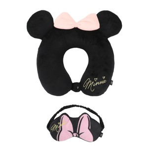 Disney Minnie Mouse-Inspired 3-Piece Neck Pillow Eye Mask & Luggage Tag Set - 1 of 4