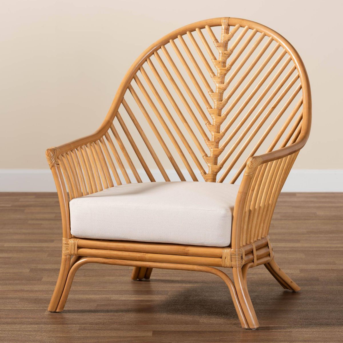 bali & pari Lisabon Rattan Arm Chair Light Honey - thumbnail 9