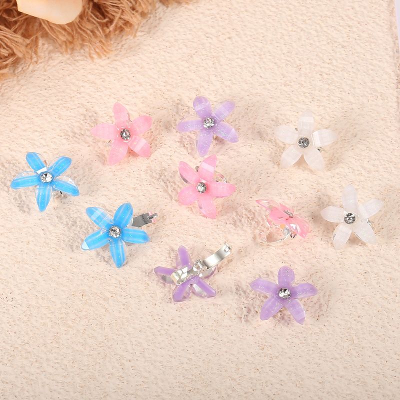 Unique Bargains Girl's Rhinestone Small Flower Hair Clips Multicolor 20 Pcs, 5 of 7