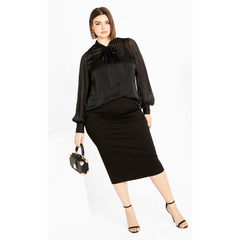 Women's Plus Size Angelica Shirt - black | CITY CHIC, 2 of 7