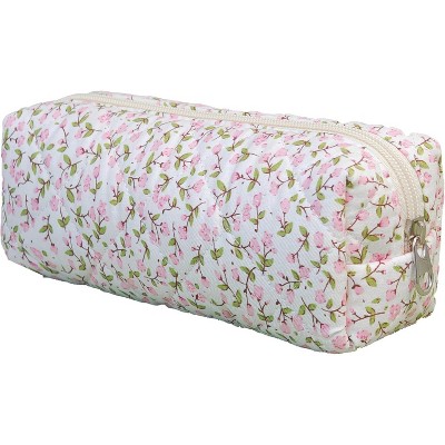 Fmeida Pencil Pouch Cute Pencil Case for Girls Aesthetic Pencil Bag with Zipper Pen Cases School blue