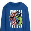 Men's - Marvel - Avengers American Flag Long Sleeve Graphic T-Shirt - 2 of 4