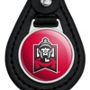 East Stroudsburg University of Pennsylvania Primary Logo Black Leather Keychain - 3 of 4