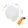Unique Bargains Denture Bath Case Cup with Denture Cleaner Brush 1 Set - 4 of 4