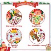 Aoibox Christmas Door Cover 1 Piece 70.9 x 35.4 Inch Gingerbread Man Banner for Front Door Photo Backdrop Holiday Party Decoration - 3 of 4