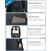 4 in 1 Luggage Set, 22" Trolley Backpack + 20L Daypack + 3-Piece Packing Cube Set + Fanny Pack-Grey - 4 of 4
