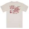 Mens Lone Star Beer Armadillo Riding Front and Back Print T-Shirt - 2 of 4