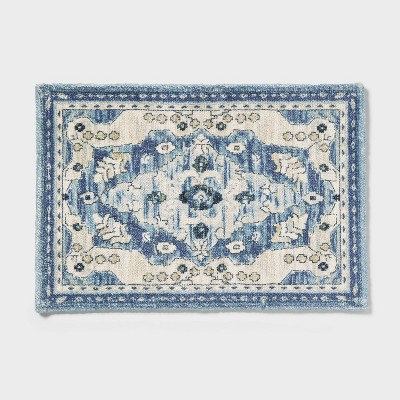 20"x30" Medallion Bath Rug Blue - Threshold™