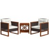 Sapphtopaz Patio Furniture Set Lounge Conversation Chairs with Cushions and Coffee Table for Backyard, Terrace, Garden - 3 of 4