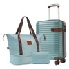 Vynxaria 3Piece Carry-On Luggage Set: Airline-Approved Hardside Suitcase, Weekender/Toiletry Bags, TSA Lock, Spinner Wheels - 2 of 4