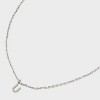 Sterling Silver Small Polished Initial Pendant Necklace - A New Day™ Silver - 4 of 4