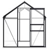 vidaXL Greenhouse with Base Frame Anthracite Aluminum 51.1 ft - 3 of 4