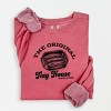 Simply Sage Market Original Tiny House Dwellers Lightweight Garment Dyed Sweatshirt - S - Crimson - 2 of 4