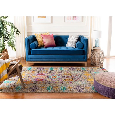 Handmade Gray Wool Tufted Rectangular Area Rug 3' x 5'