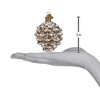 Old World Christmas Blown Glass Ornament for Christmas Tree, Vintage Hanging Pinecone - 3 of 3