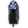 Allegra K Women's Polka Dots Platform Round Toe Ankle Strap Stiletto High Heel Pumps - 3 of 3