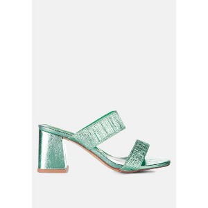 Giblet Metallic Slip On Block Heels Women - 1 of 4