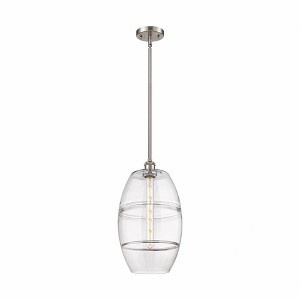 Vaz - 1 Light Stem Hung Mini Pendant In Industrial Style-18.5 Inches Tall and 10 Inches Wide - 1 of 1