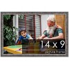 PosterPalooza | Photo Size Textured Black Picture Frame - UV Acrylic, Foam Board Backing, Hanging Hardware - 2 of 4