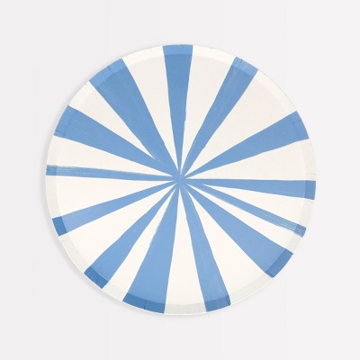 Meri Meri Blue Stripe Side Plates (Pack of 8)