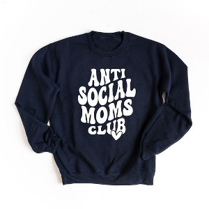 Simply Sage Market Women's Graphic Sweatshirt Anti Social Moms Club - 1 of 3
