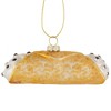 Northlight 4.5" Glittered Cannoli Glass Christmas Hanging Ornament - 3 of 4