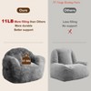 Bean Bag Chair, 51" Comfy Beanbag Chairs for Adults & Kids w/ High-Density Foam Filler, Sofa Chair w/ Armrests, Soft Plush Lounge Floor Chair - 3 of 4