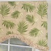 RLF Home 100% Cotton Hawthorn Cornice With Poly/Cotton Ivory lining Rod Pocket Valance 50" x 17" Taupe - 4 of 4
