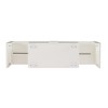 Vynxaria 63" LED TV Stand with Toughened Glass Shelf ¨C Modern Media Console for Up to 65" TVs - 3 of 4