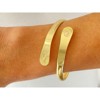 Hollywood Sensation Baby Bracelets,  Engraved Bracelets The littlest feet makes the biggest footprint in your heart 9 Inches in Gold or Silver - 2 of 4