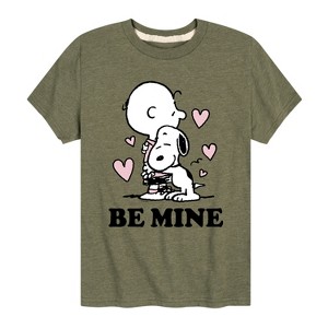 Boys' - Peanuts - Be Mine Short Sleeve Graphic T-Shirt - 1 of 4