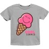 The Juniper Shop SmileyWorld Cool Summer Ice Cream Pink Youth Short Sleeve Tee - 2 of 4