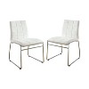Set of 2 Aneston Square Gridded Leatherette Side - HOMES: Inside + Out - 2 of 4