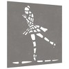 vidaXL Patio Wall Decoration 21.7"x21.7" Corten Steel Ballet Dancer Design - 3 of 4