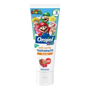 Orajel Kids' Super Mario Fluoride Toothpaste - 4.2oz