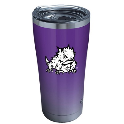 NCAA TCU Horned Frogs 20oz Ombre Stainless Steel Tumbler with Lid