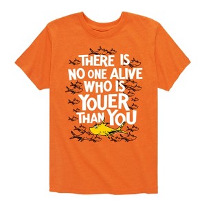 Boys' - Dr. Seuss - No One Is Youer Than You Short Sleeve Graphic T-Shirt - 1 of 4