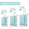 BEAFUP Set of 3 Luggage (20/24/28), Expandable Carry On with TSA Lock, 100% PC Hard Shell,Lightweight,Front Pocket and Spinner Wheels - 3 of 4