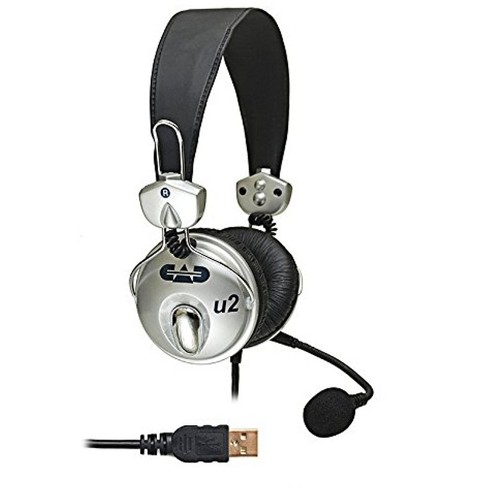 CAD U2 VoIP Compatible USB Stereo Headset w Condenser Microphone