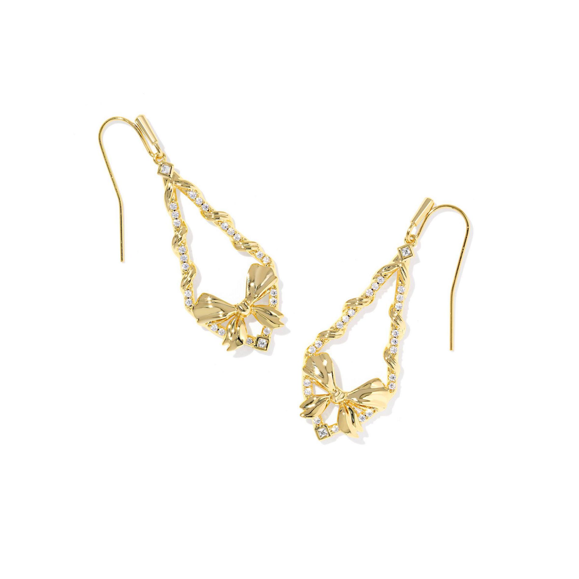 Kendra Scott Belle Bow Drop Earrings - Gold
